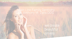 Desktop Screenshot of mainlinefamilydentistry.com