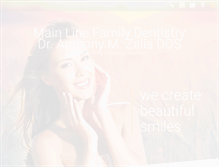 Tablet Screenshot of mainlinefamilydentistry.com